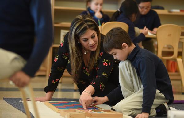 Teacher in classroom